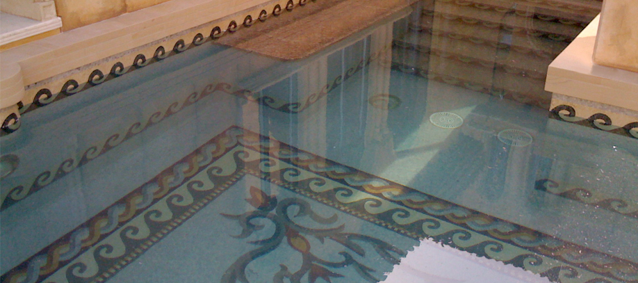 Swimming Pool Walls / Floor Mosaic (VIP Palace , Dubai)